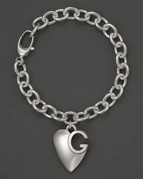 gucci sterling silver charm bracelet.